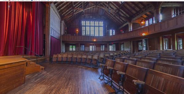 The auditorium where the V-Week followers gather to give V tribute on his birthday.