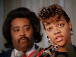 Tawana Brawley with Al Sharpton
