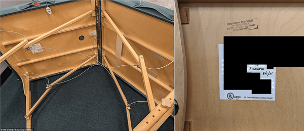 The folding 'crime scene'.