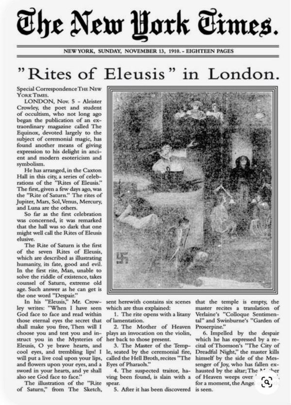 crowley ny times 1910