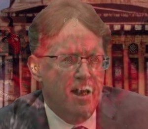 Painting of Judge O'Neill by artist Tommy Winterbrooks 'Feeling the Heat".