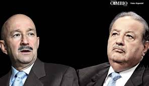 Carlos Salinas and his ally Carlos Slim