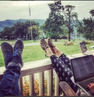 Kicking back at V-Week.