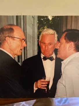 The late Dennis Gorski, Roger Stone and Steve Pigeon.