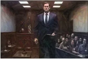 In this courtroom, I rule. I am the prosecutor. pay not attention to that tiny man in the black robes. he's an automaton. I am in. charge.