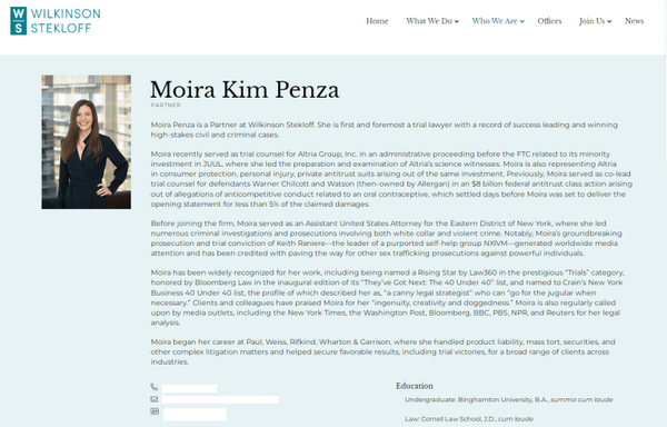 'I am first and foremost the trial attorney'.