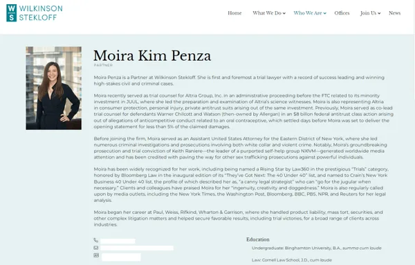 'I am first and foremost the trial attorney'.