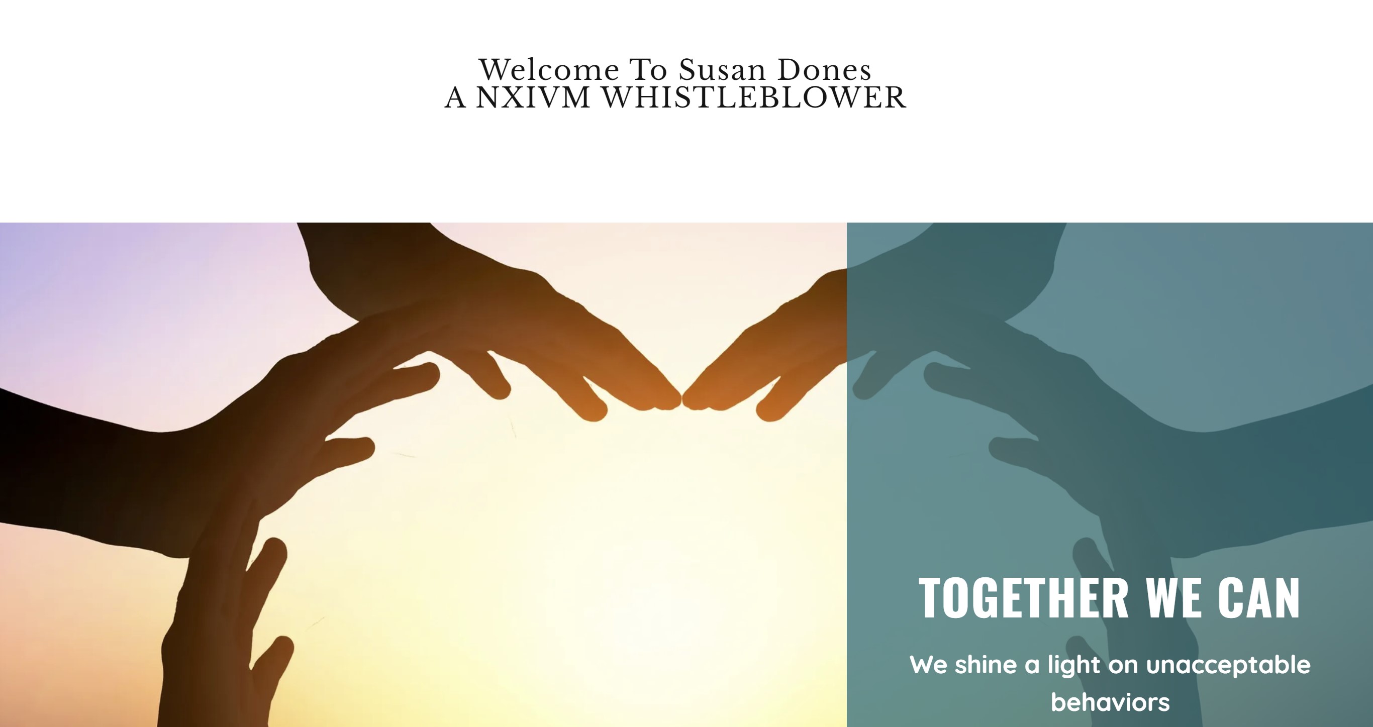 Susan Dones Creates Website as ‘Safe Place for Survivors’