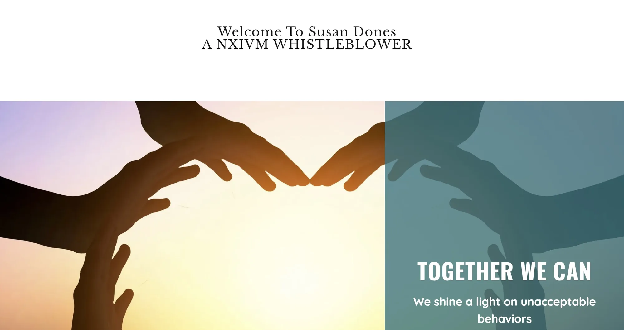 Susan Dones Creates Website as ‘Safe Place for Survivors’