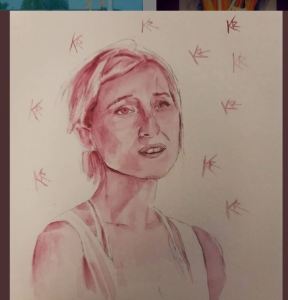 MK!0 Art's portrait of Allison Mack -