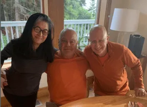 With Prakashananda and Vivina…🙏🏻💕