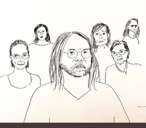 The original NXIVM defendants:. Sketch by MK10ART.