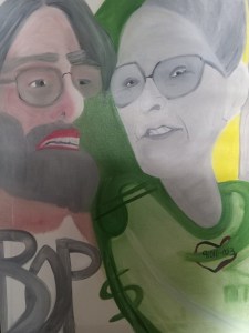 Vicious Clare Bronfman and the crafty and heartless Keith Raniere Painting by Marie White....