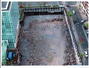 From a giant hole - the remnant of AquaFalls - I developed a parking lot and, inside the building, remaned One Niagara, a successful tourist welcome center.