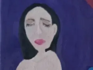 A DOS sex-slave. (Detail of the larger painting.)