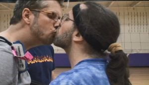 During breaks in volleyball games, members of NXIVM would line up and kiss Raniere on the lips.