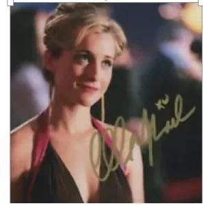 Allison Mack autographed photo