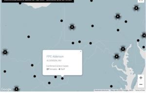 Today the BOP website reports 27 inmate positives at Alderson, but prisoners claim these figures are dramatically under-reported.