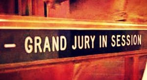 grand jury in session door