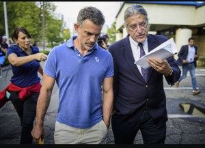 Norm Pattis with his client Fotis Dulos....