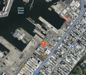 The Brooklyn MDC is located by the Henry Street Basin warehouse district in the Sunset Park neighborhood.