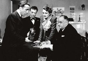 L-r: Emiliano Salinas [holding collateral], Alex Betancourt, Clare Bronfman, Vanguard [seated]