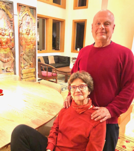 Swami Chetanananda with Sharon Ward