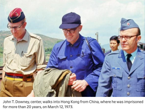 John T. Downey walks into Hong Kong from China, where he was imprisoned for more than 20 years. March 12, 1973