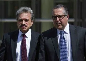 Paul Dero'Hannasian and Marc Agniflo, trial attorneys for Keith Raniere.