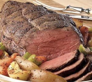 A baron of beef.