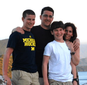 What's yours is mine, is the motto of GAL Jocelyn .BHurwitz seen here with her splendid family.