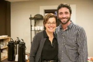 Nancy Salzman with Marc Elliot, the first student in ESP/NXIVM to overcome his Tourette's.