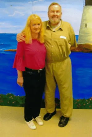John Tighe and his wife.