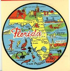 Florida is a warm place with lots of fish swimming in the waters around it.