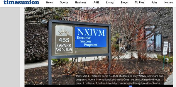 Nxivm is becoming a household word.