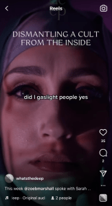 Sarah Edmondson on the Deep Podcast Instagram Reel