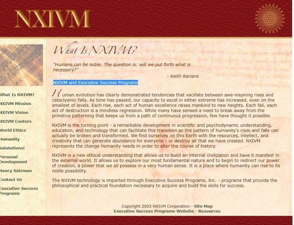 nxivm website 2008