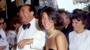 Robert Maxwell with daughter Ghislaine.