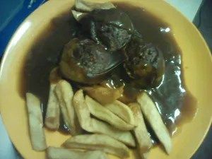 Ever wondered what prison food looks like?
Well look no further.
This is what is being served up to inmates at HMP Risley in Warrington.
Baked beans and pasta, soggy fish and chips and something else that we aren't quite sure about - either way, not the most mouth-watering of sights.
The images were sent to us by an inmate at the Category C prison.
