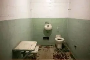 "Prison Cell on Alcatraz Island in San Francisco, California"