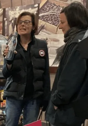 Nancy brought daughter Lauren into her business back in 1998. This photo taken since their arrests shows the two together at a Starbucks.