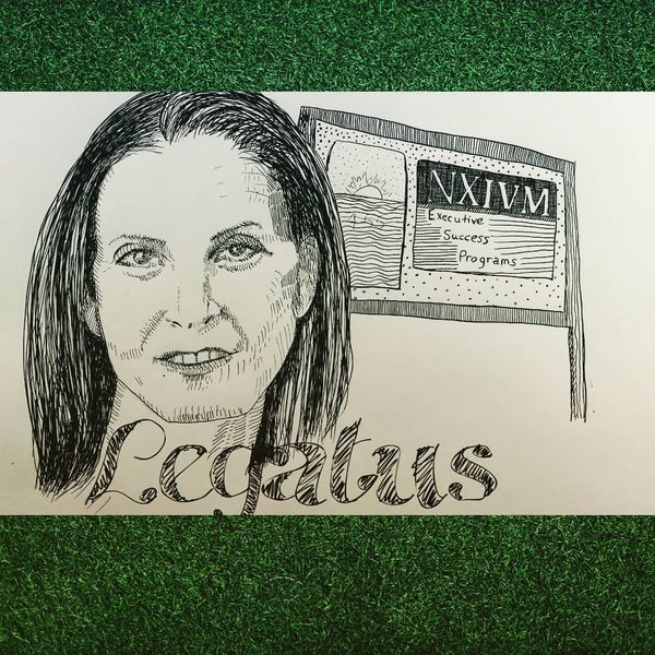 MK10ART's sketch of Clare Bronfman, the leader of Nxivm  known also as Legatus.