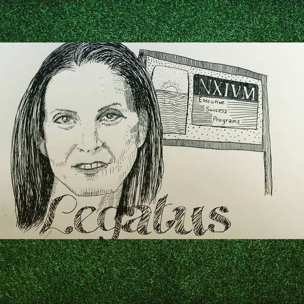 MK10ART's sketch of Clare Bronfman, the leader of Nxivm  known also as Legatus.