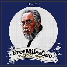 A poster created for the Free Miles Guo project headed by Steve Bannon
