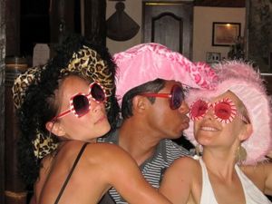 Kristin Kreuk with ESP members at Necker Island for an ESP training.