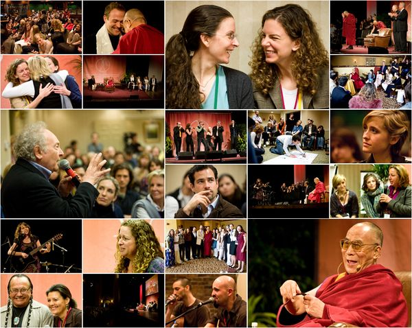 Collage on the home page of World Ethical Foundation's website,