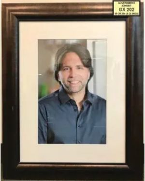 Keith Raniere photo in a frame. Used as government exhibit 202 in the trial.