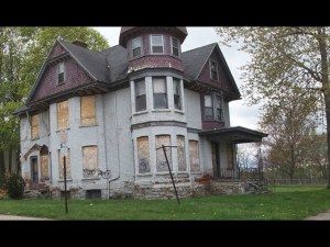 Once beautiful homes are now vacant and headed for demolition.
