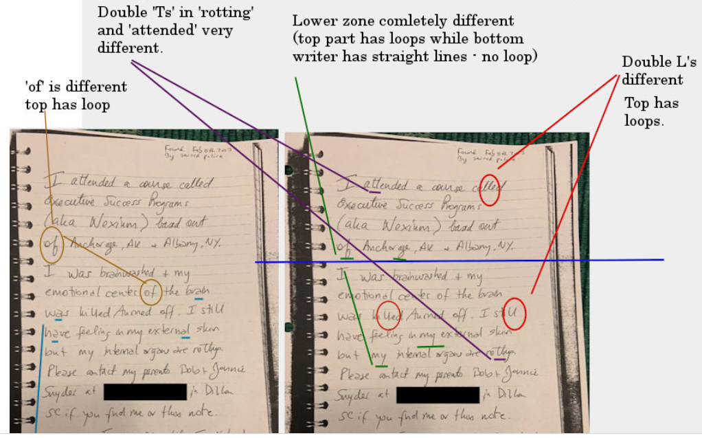More Evidence That Kristin Snyder’s ‘Suicide Note’ May Have Been Forged