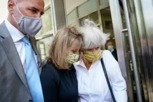 Allison on the day of her sentencing with her mother Mindy